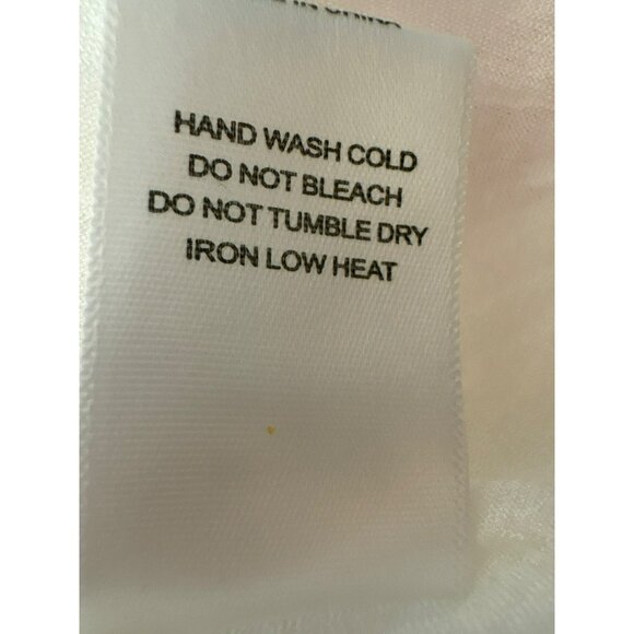 Strut & Bolt Embroidered Linen Blend White & Pink Midi Dress Size M - Picture 5 of 8